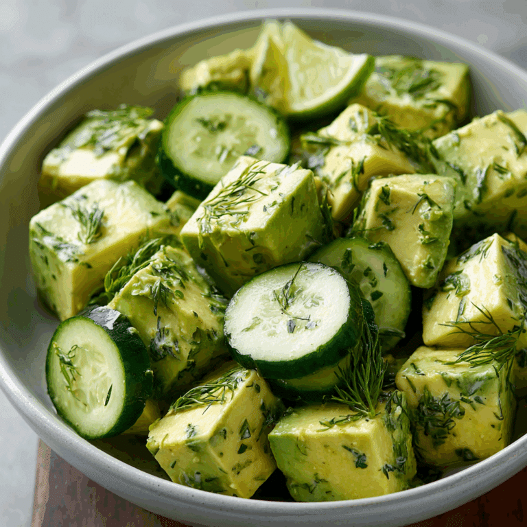 Avocado Cucumber Salad