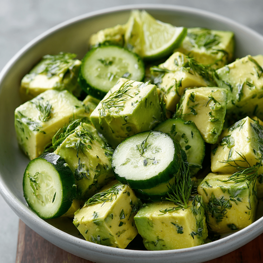 Avocado Cucumber Salad
