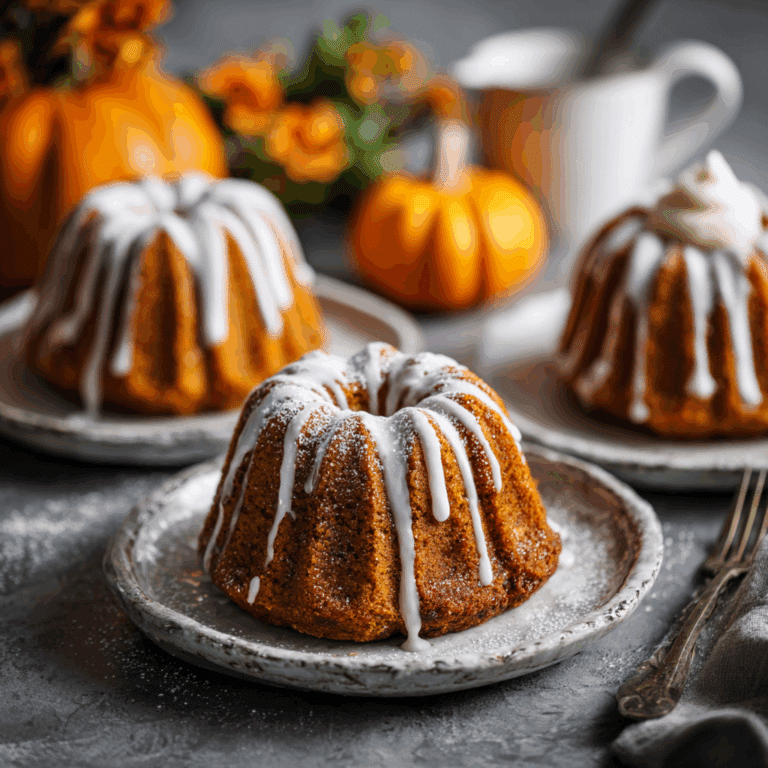 Mini Pumpkin Bundt Cakes