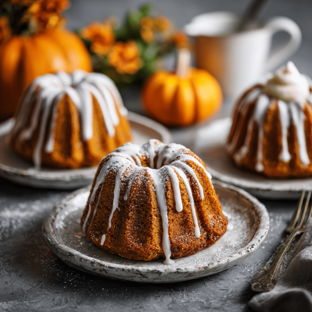 Mini Pumpkin Bundt Cakes