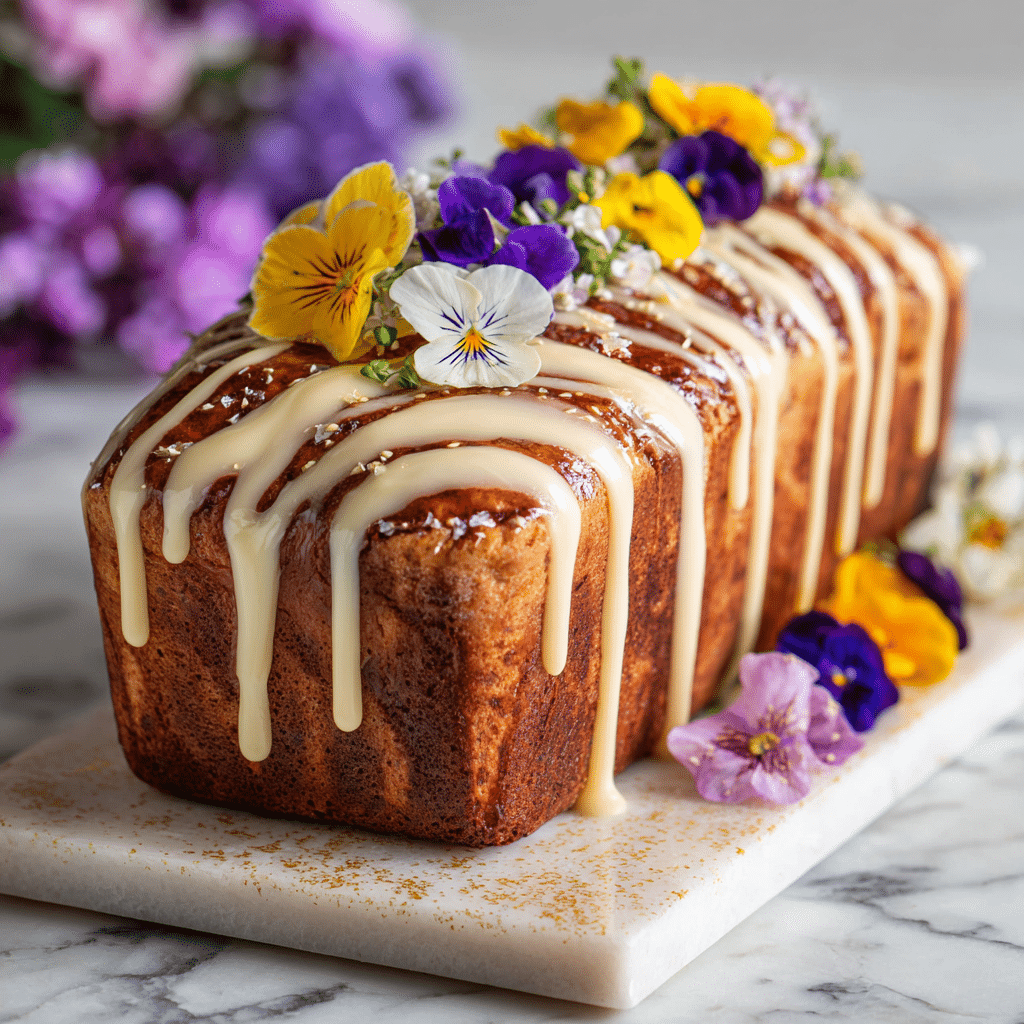 Zucchini Bread with Cream Cheese Glaze