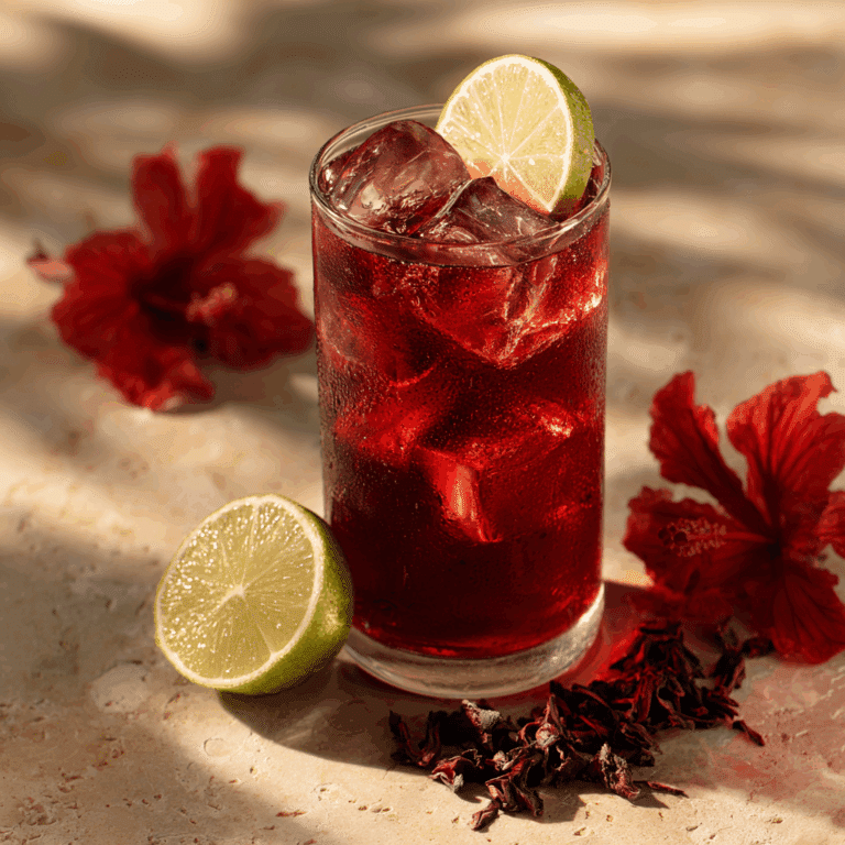 Agua de Jamaica (Hibiscus Drink)
