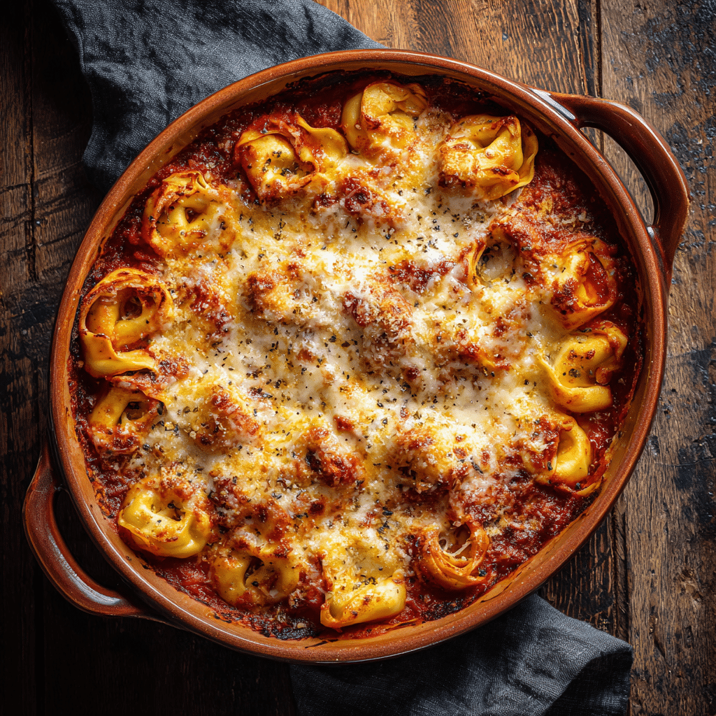 Cheesy Baked Tortellini