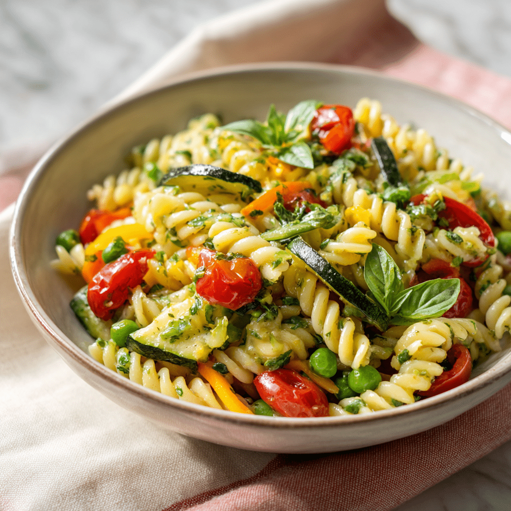 Vegan Pasta Primavera Salad