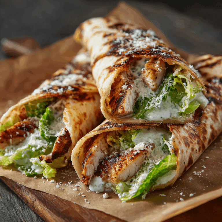 Chicken Caesar Wraps Without Sauce