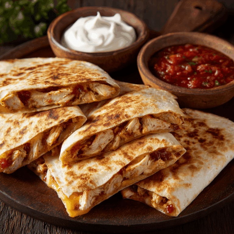 Chicken Quesadilla Triangles