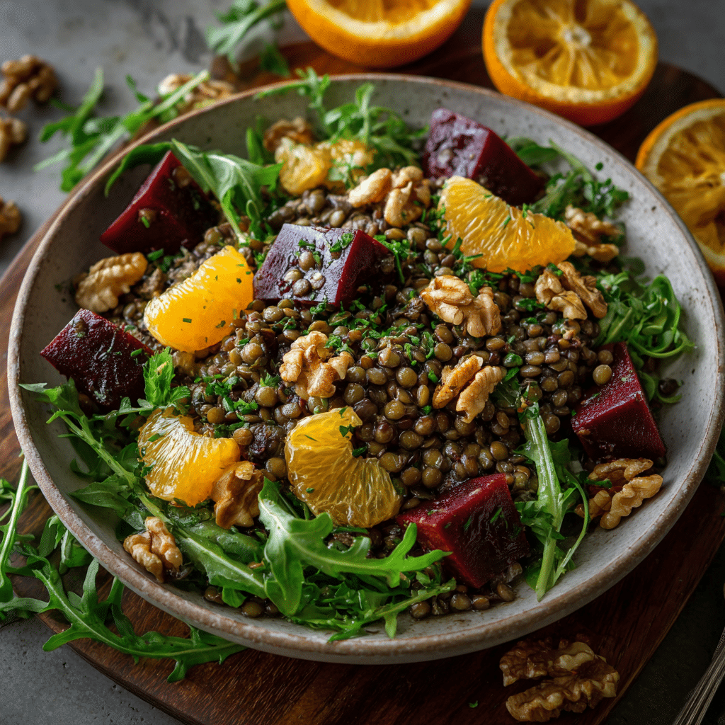 Lentil and Beet Salad
