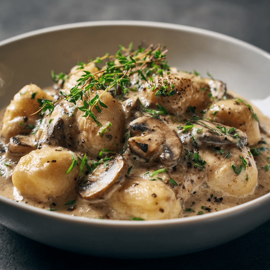 Creamy Mushroom Gnocchi