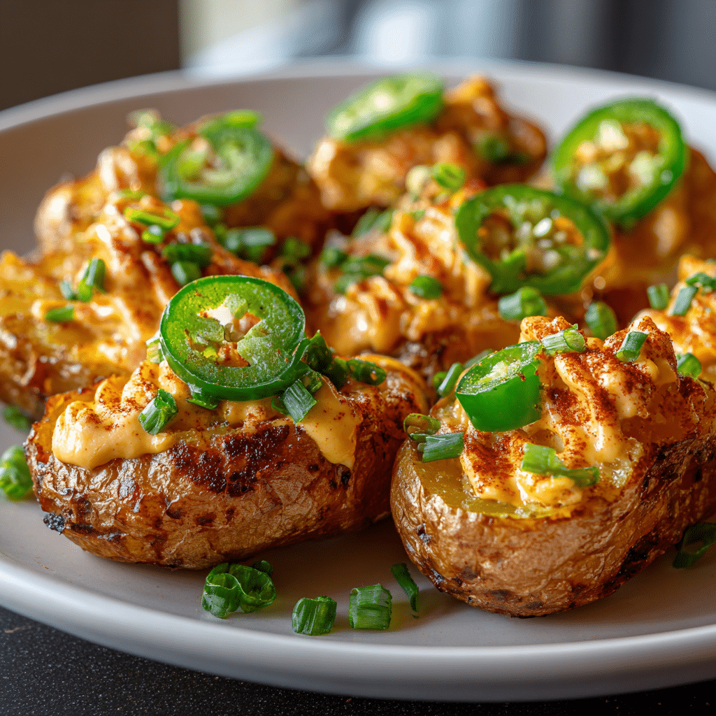 Nacho Cheese‑Stuffed Potatoes