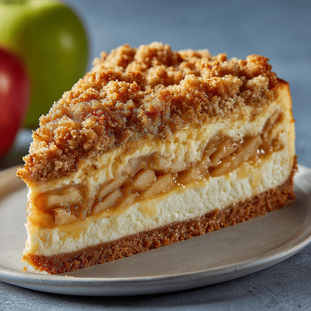 Apple Pie Stuffed Cheesecake