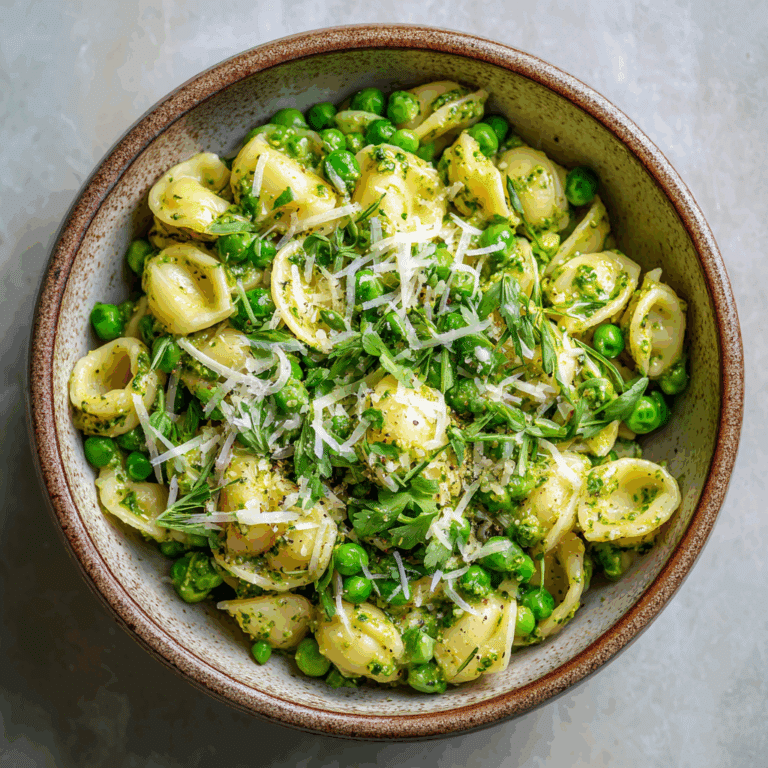 Pesto Pasta with Peas