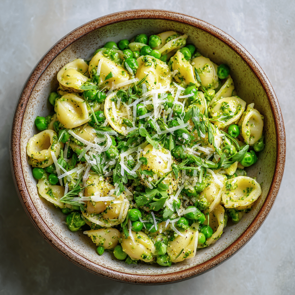 Pesto Pasta with Peas