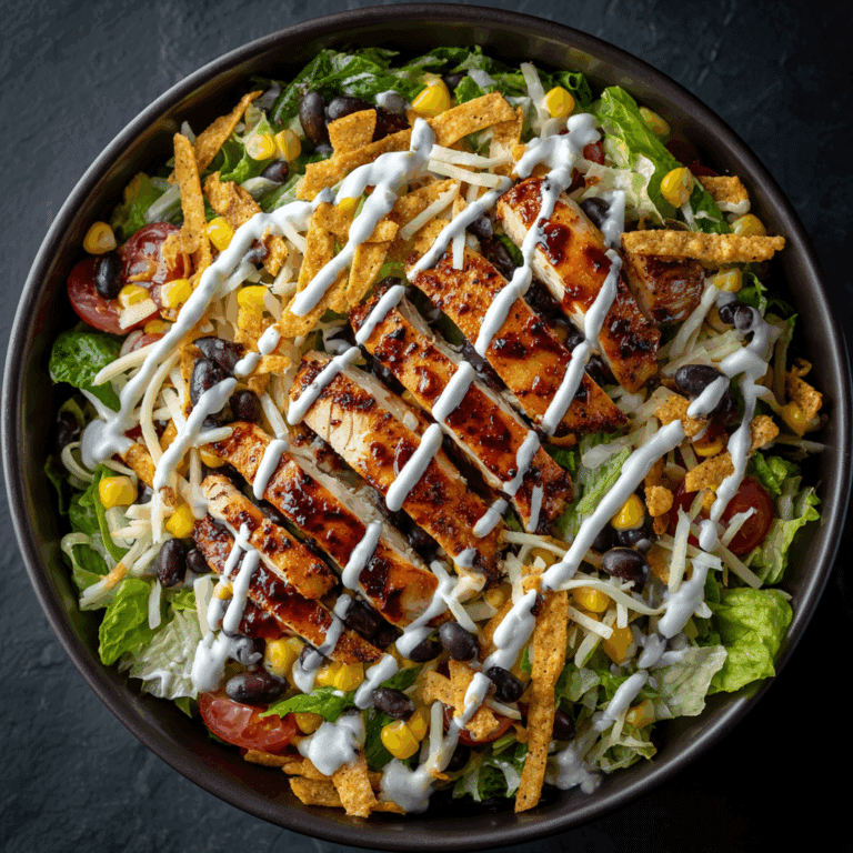 BBQ Chicken Salad Without Sauces