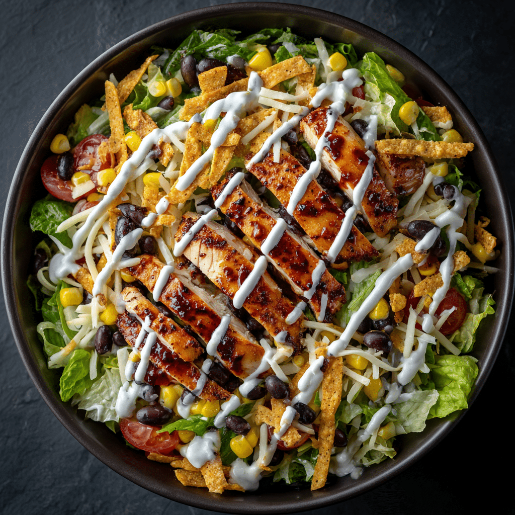 BBQ Chicken Salad Without Sauces