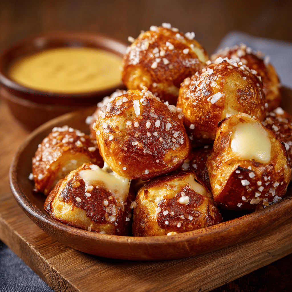 Stuffed Pretzel Bites