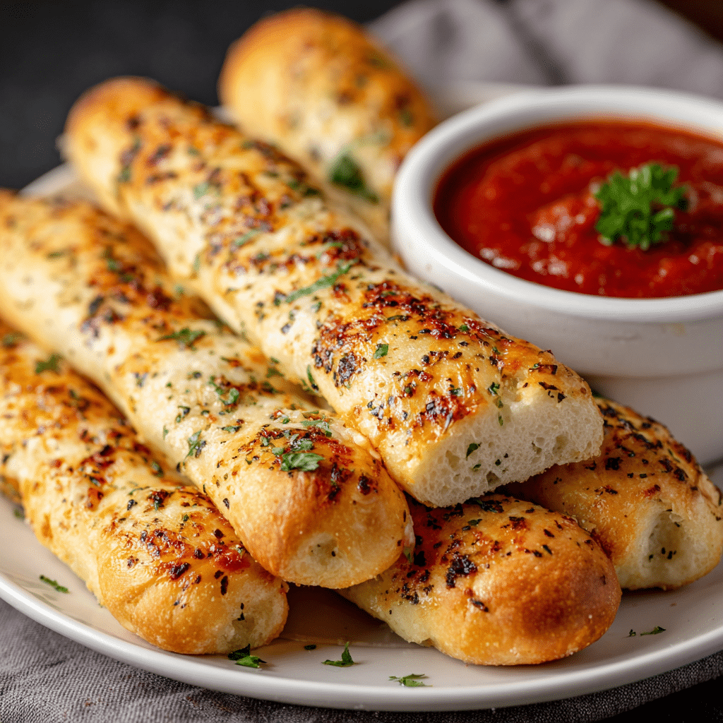 Garlic Breadsticks with Marinara