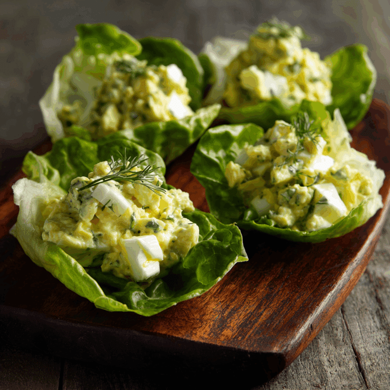Avocado Egg Salad Lettuce Cups