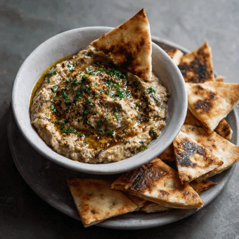 Baba Ganoush with Pita Chips