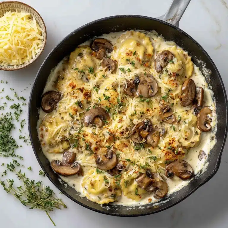 The BEST Creamy Mushroom Pasta Bake Recipe
