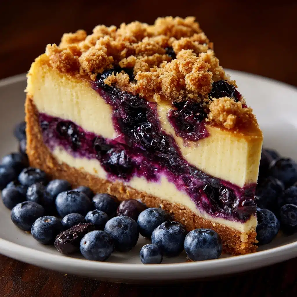 Blueberry Crumble Cheesecake Recipe - Recipe Image