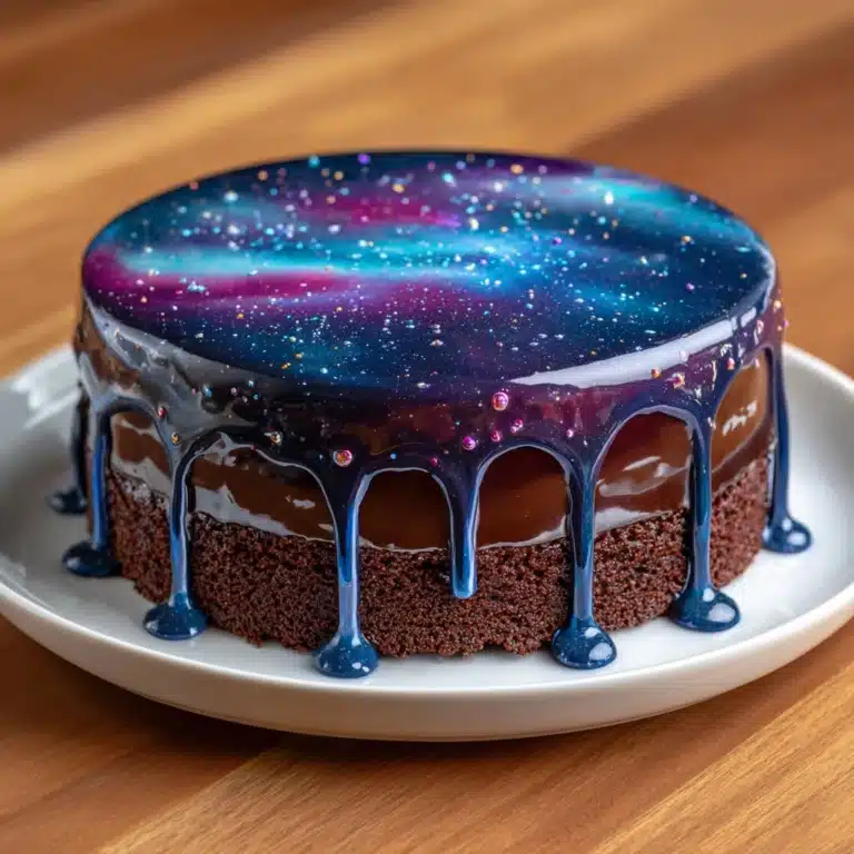 Galaxy Mirror Glaze Kuchen