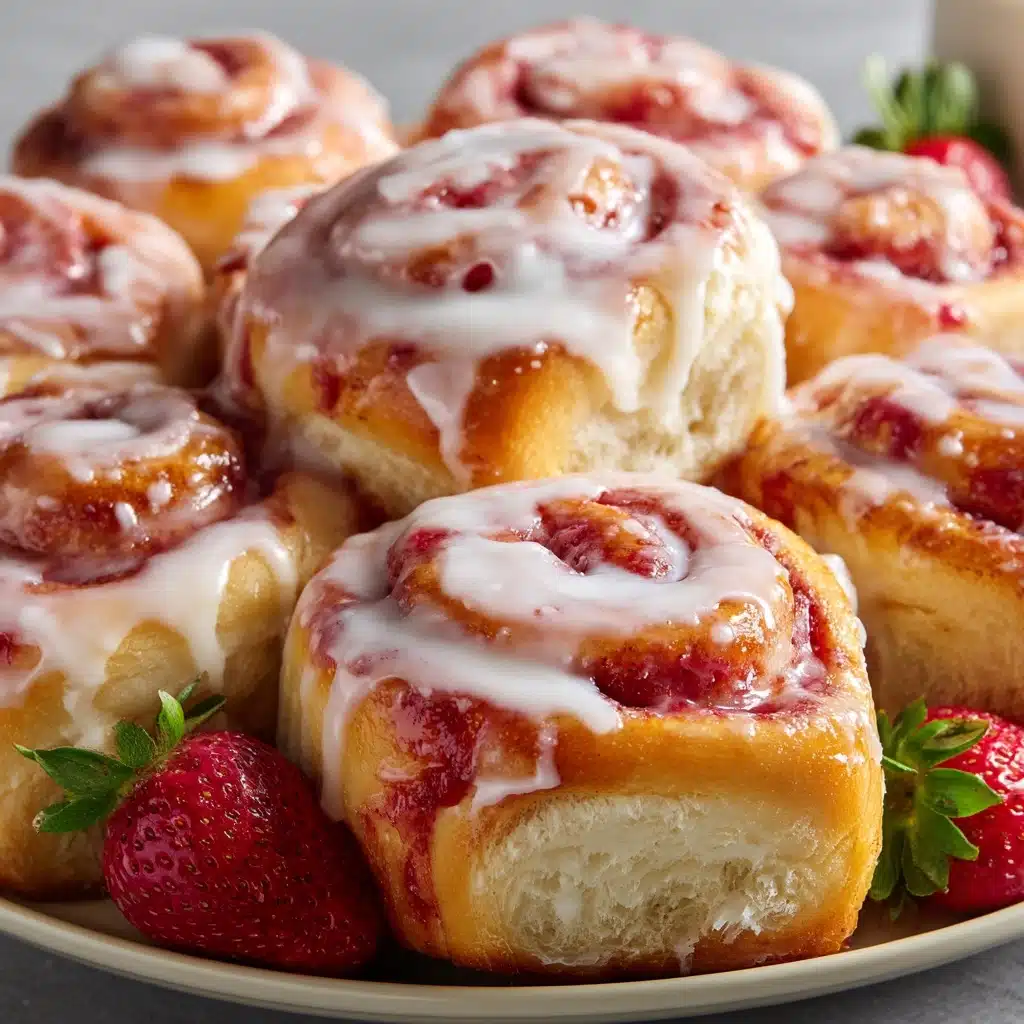 Strawberry Cheesecake Cinnabon Rolls Recipe - Recipe Image