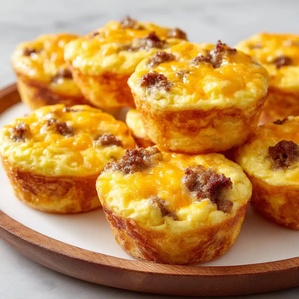 High Protein Pancake Sausage Mini Muffins  - Recipe Image