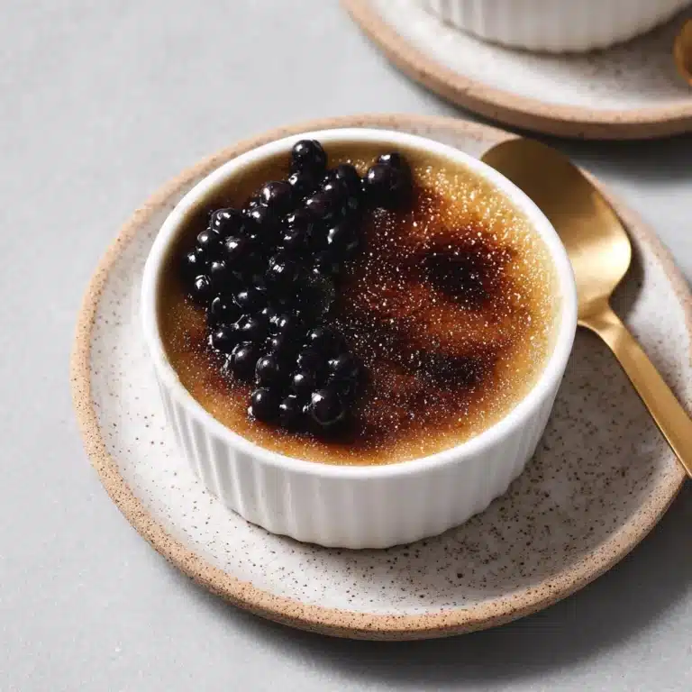 Bubble Tea Crème Brûlée Recipe
