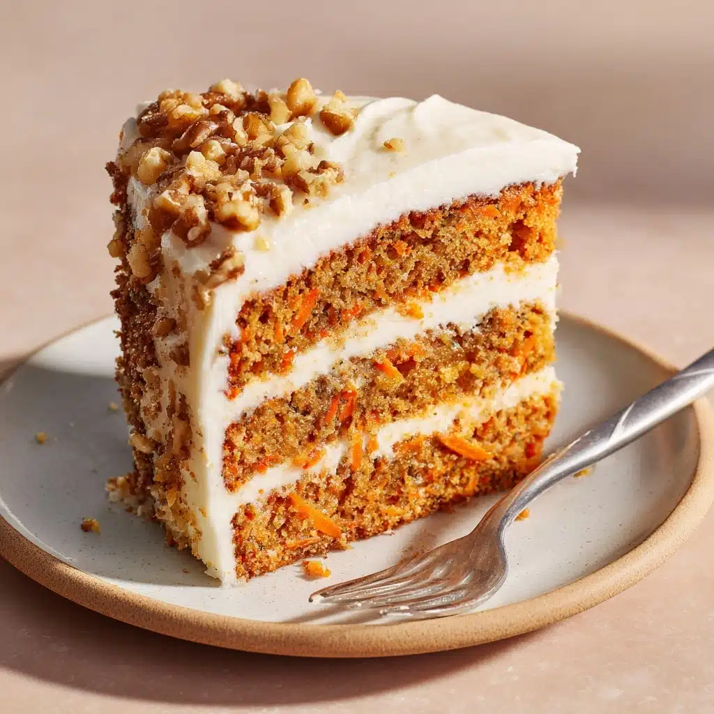 Carrot and Walnut Cake with Cream Cheese Frosting Recipe - Recipe Image