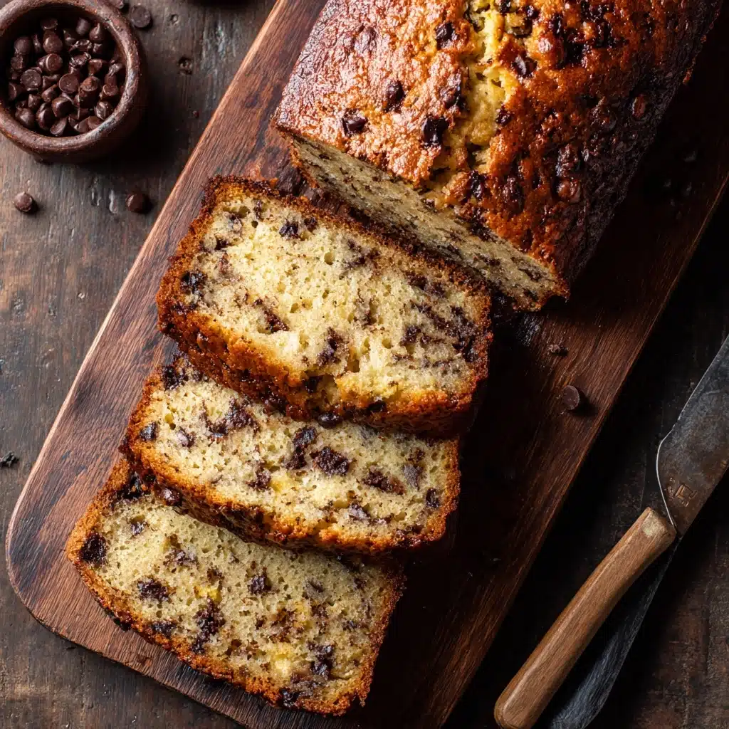 Moist Banana Cake with Chocolate Chips Recipe