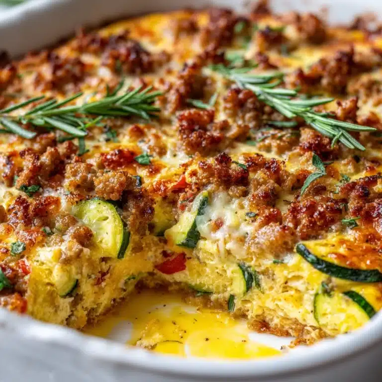 Ground Turkey Zucchini Casserole – Healthy Comfort Food Recipe