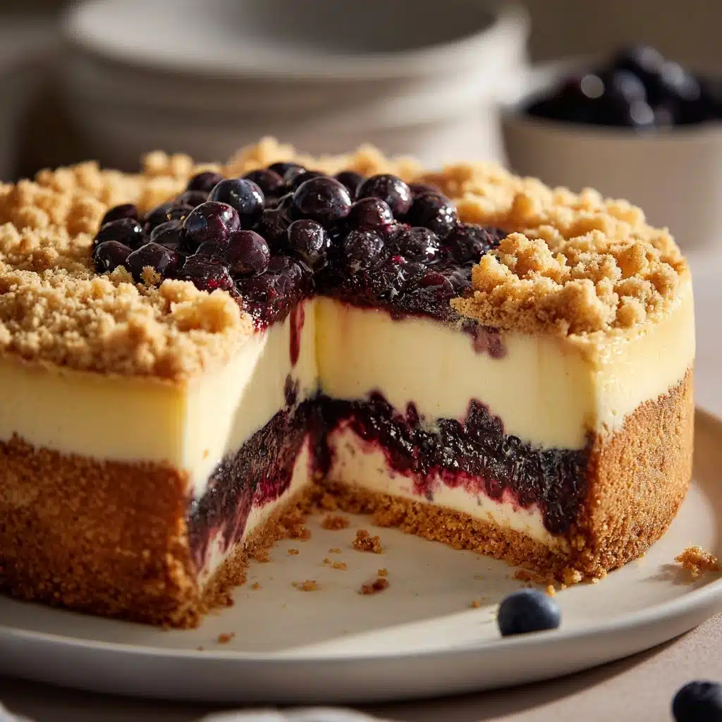 Blueberry Crumble Cheesecake Recipe