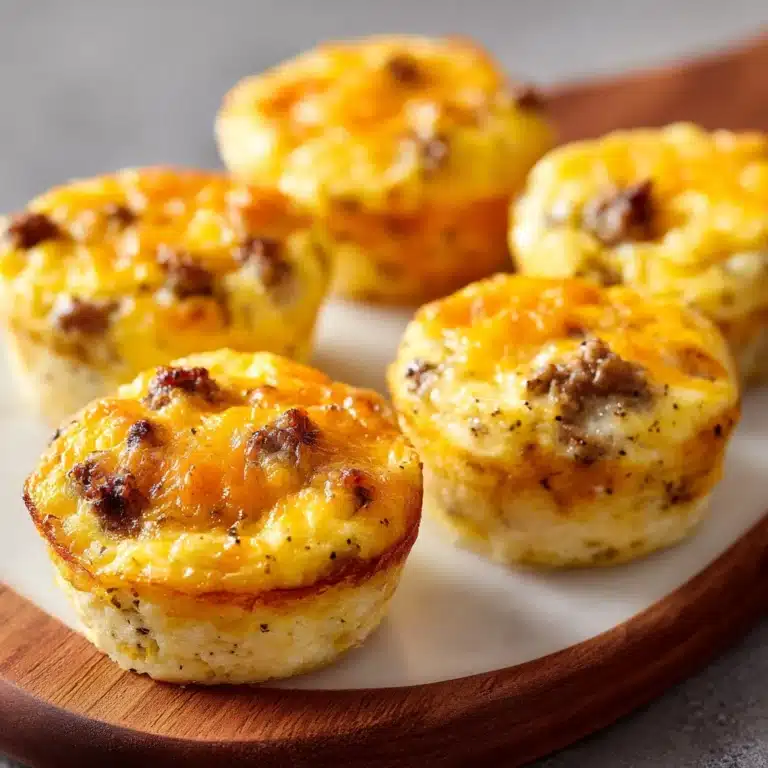 High Protein Pancake Sausage Mini Muffins