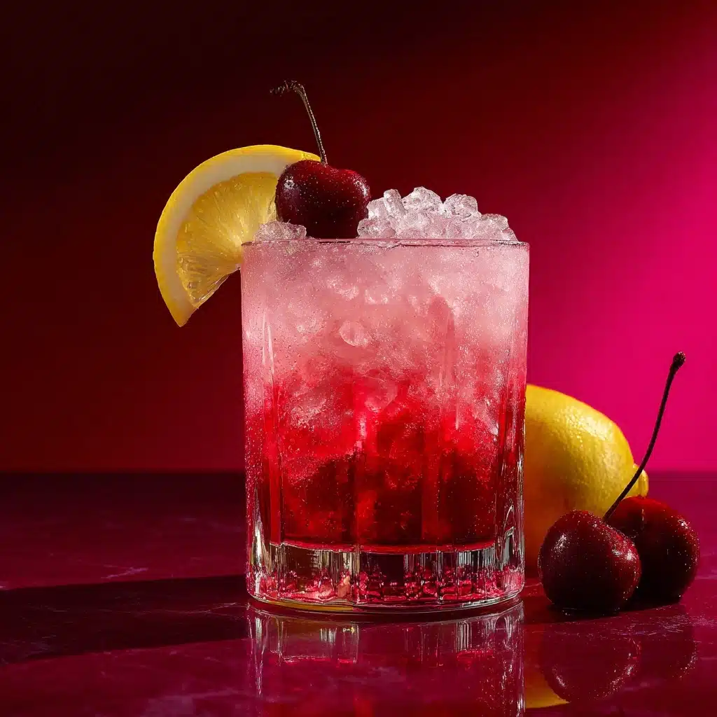 Cherry Collins Mocktail Recipe - Recipe Image