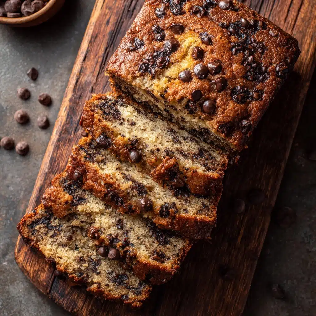 Moist Banana Cake with Chocolate Chips Recipe - Recipe Image