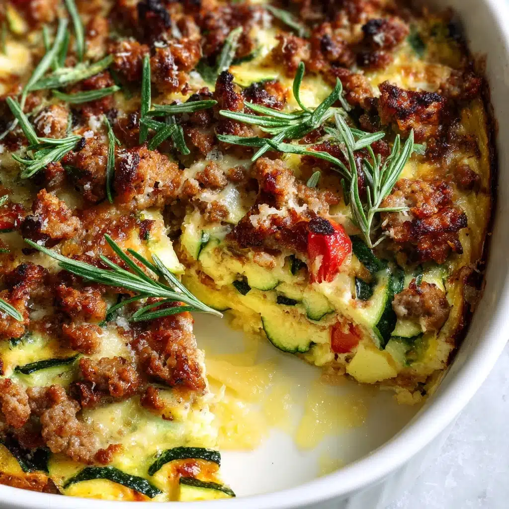 Ground Turkey Zucchini Casserole – Healthy Comfort Food Recipe - Recipe Image