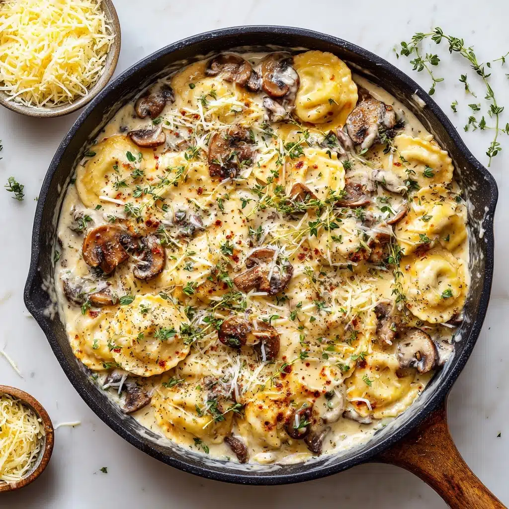 The BEST Creamy Mushroom Pasta Bake Recipe - Recipe Image