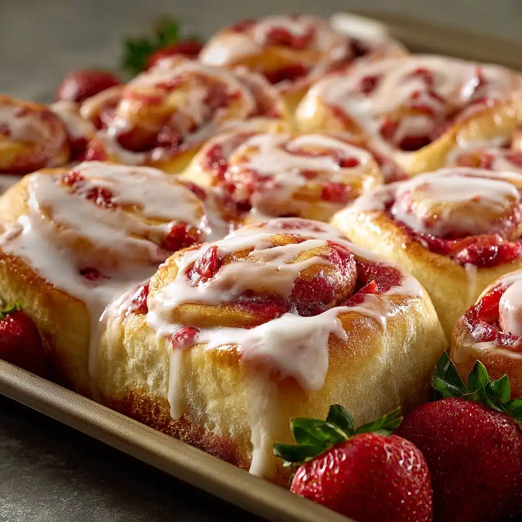 Strawberry Cheesecake Cinnabon Rolls Recipe - Recipe Image