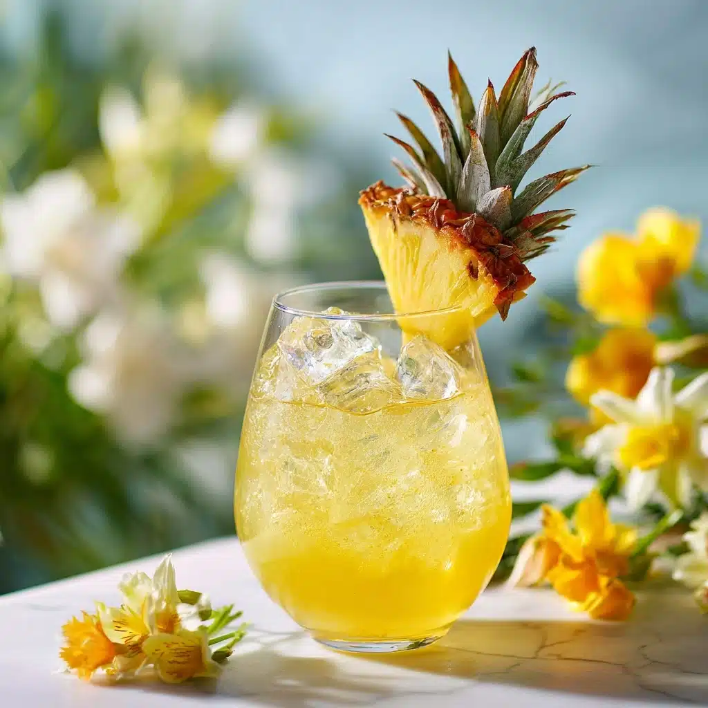 Pineapple Vanilla Spritz Mocktail Recipe - Recipe Image