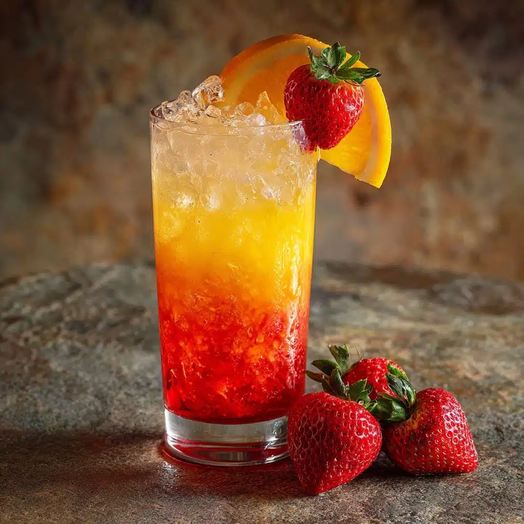Strawberry Sunrise Mocktail Recipe