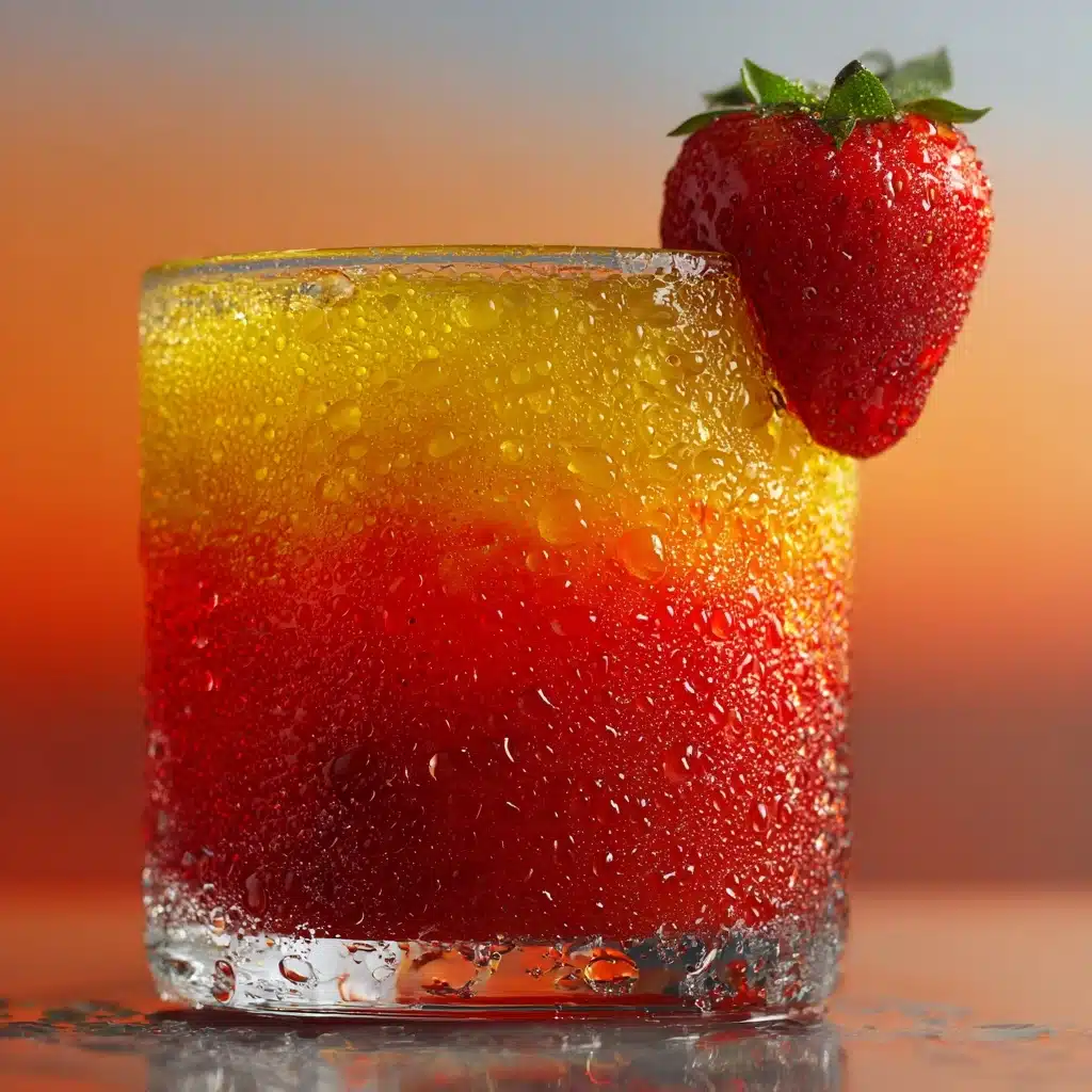 Strawberry Sunrise Mocktail Recipe - Recipe Image