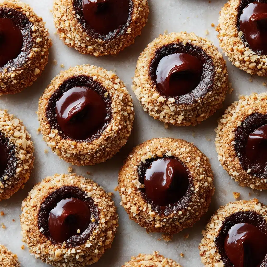 Chocolate Hazelnut Thumbprint Cookies Recipe - Recipe Image