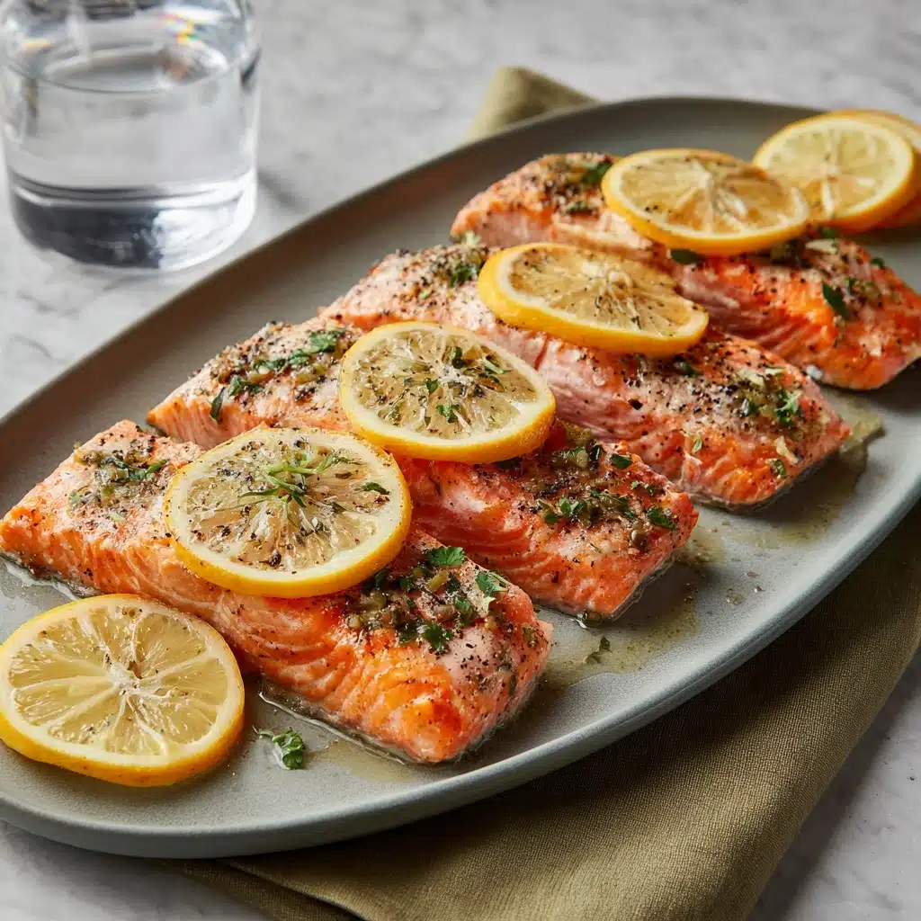 Baked Lemon Pepper Salmon Recipe - Recipe Image