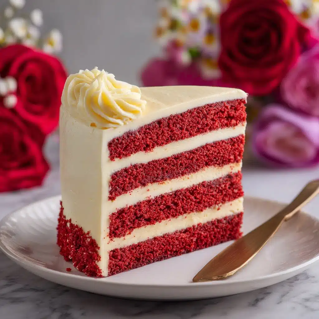 Red Velvet Cake with Buttercream Icing Recipe - Recipe Image