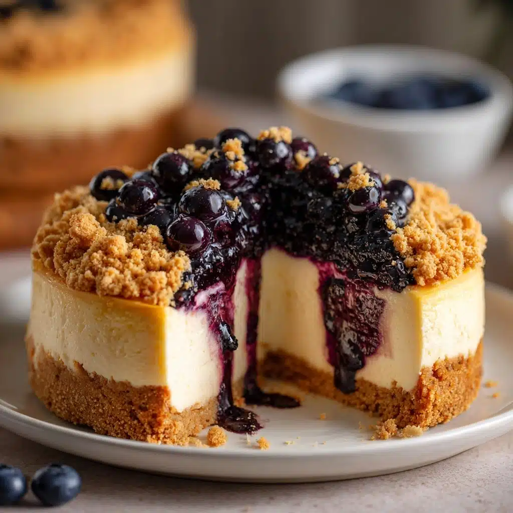 Blueberry Crumble Cheesecake Recipe - Recipe Image
