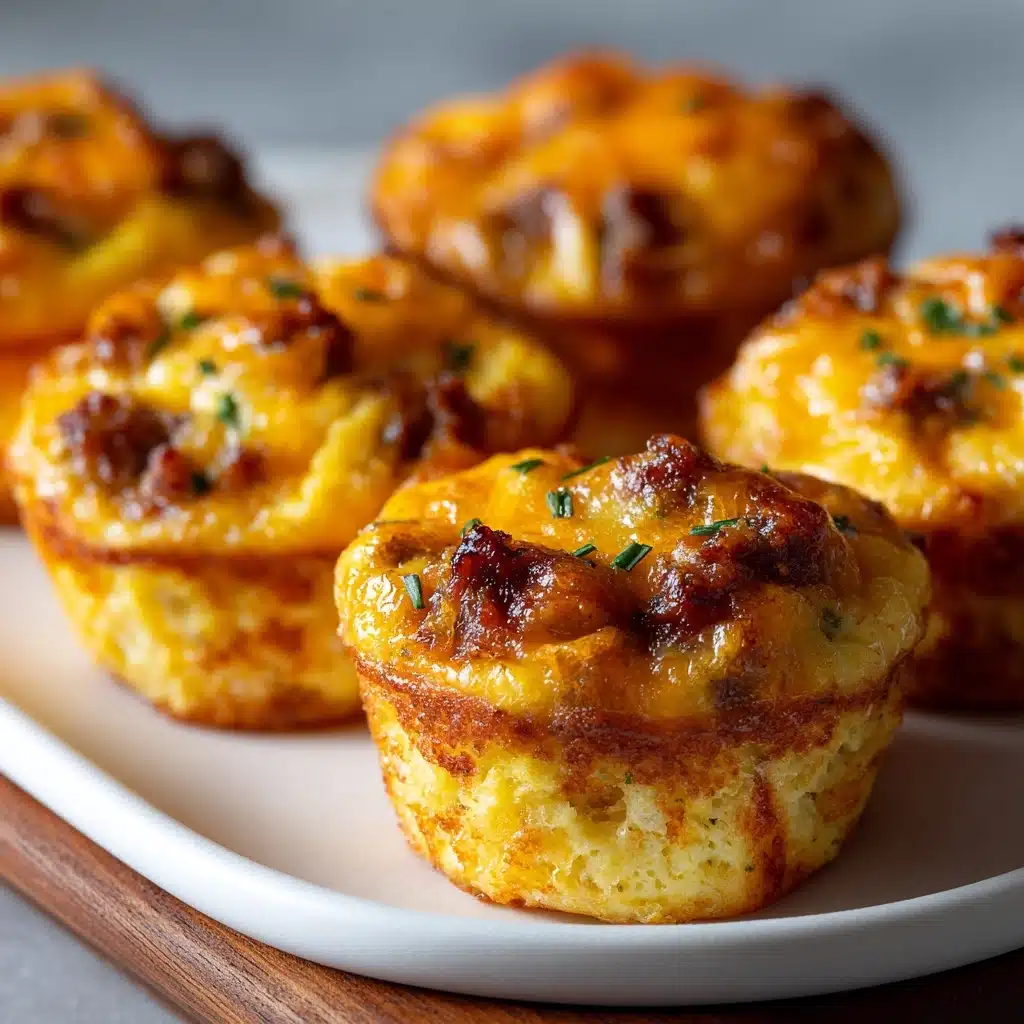 High Protein Pancake Sausage Mini Muffins  - Recipe Image