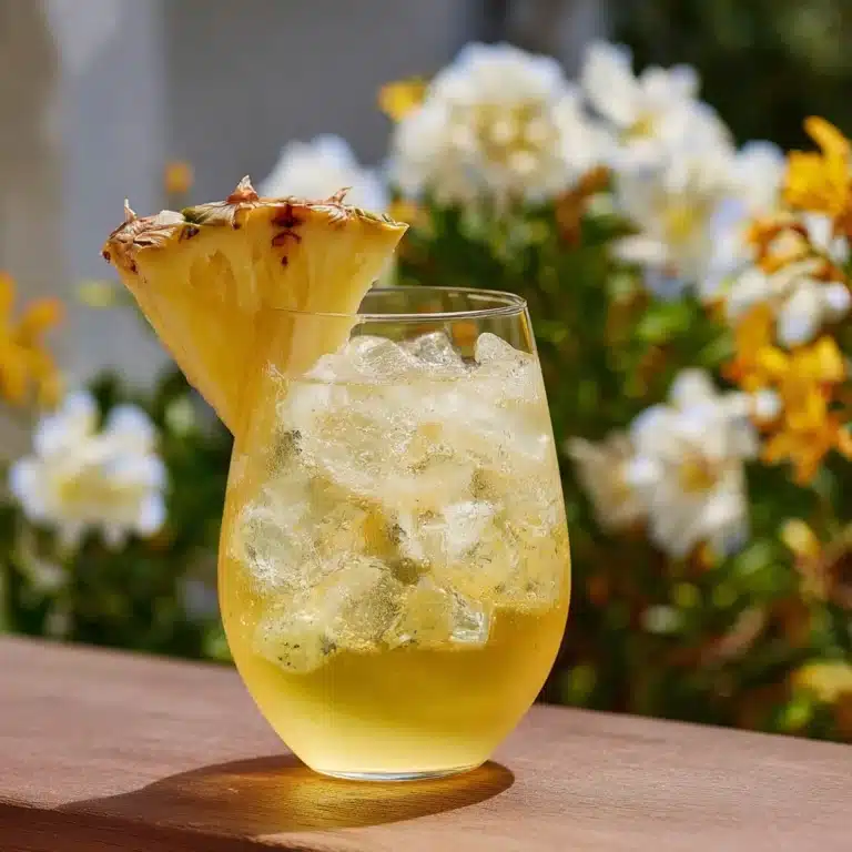 Pineapple Vanilla Spritz Mocktail Recipe