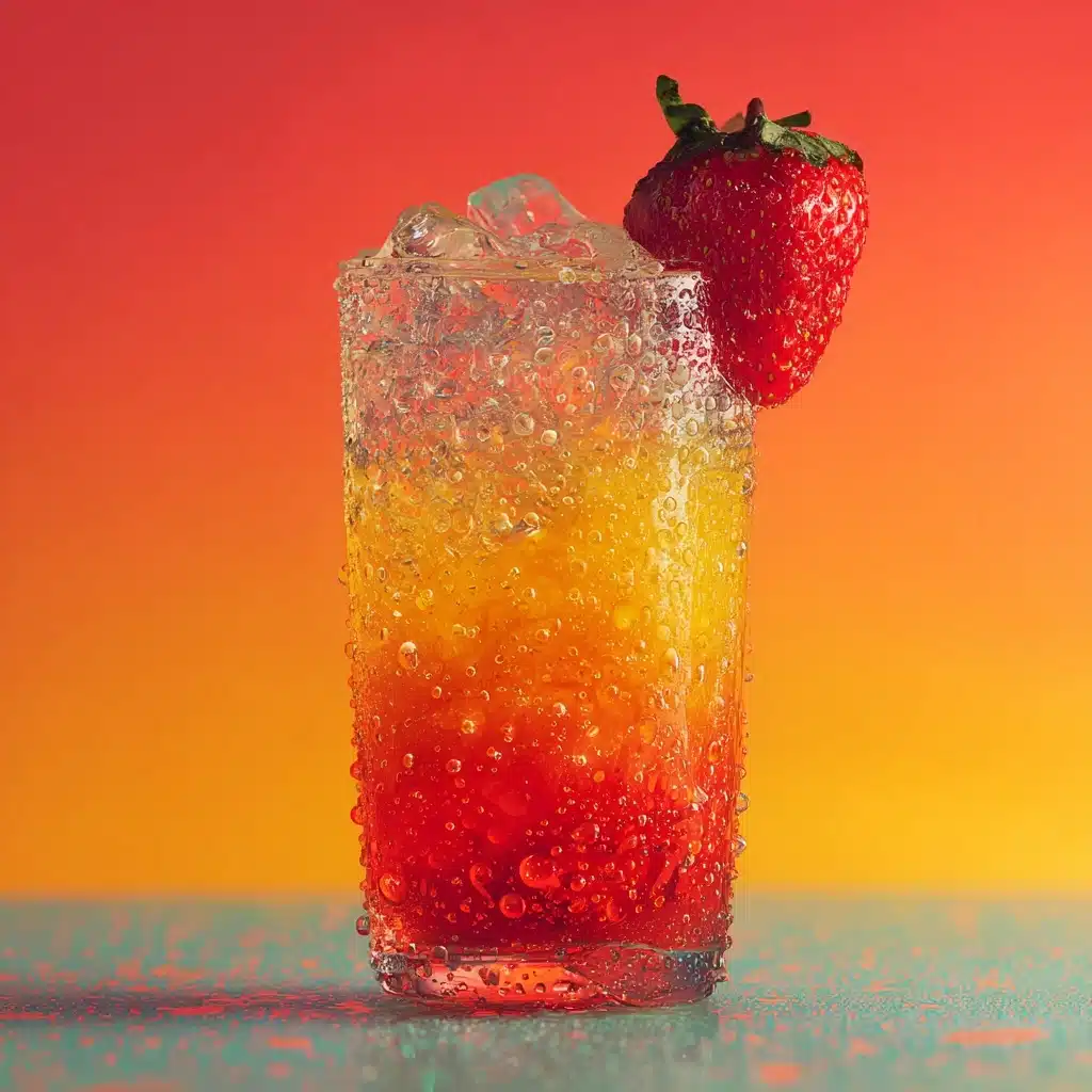Strawberry Sunrise Mocktail Recipe - Recipe Image