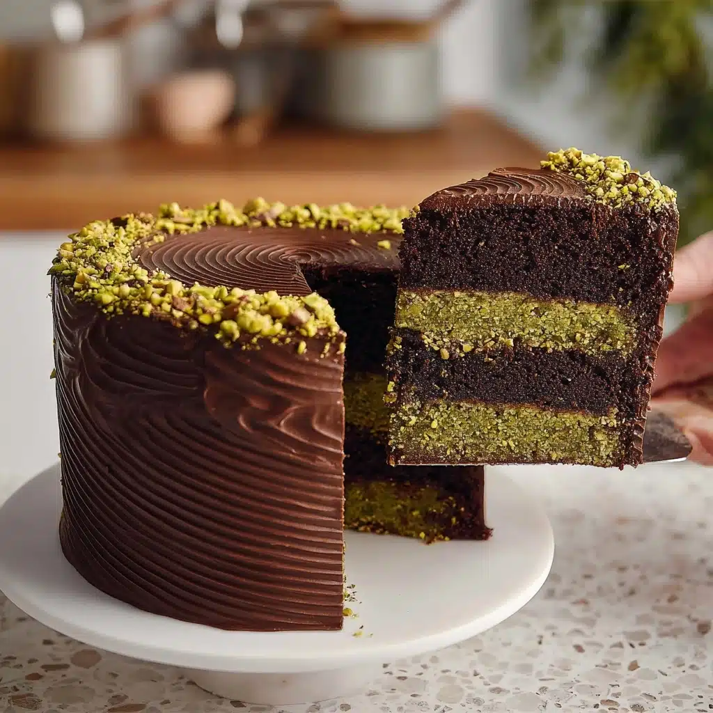 Dubai Chocolate Pistachio Cake Recipe - Recipe Image