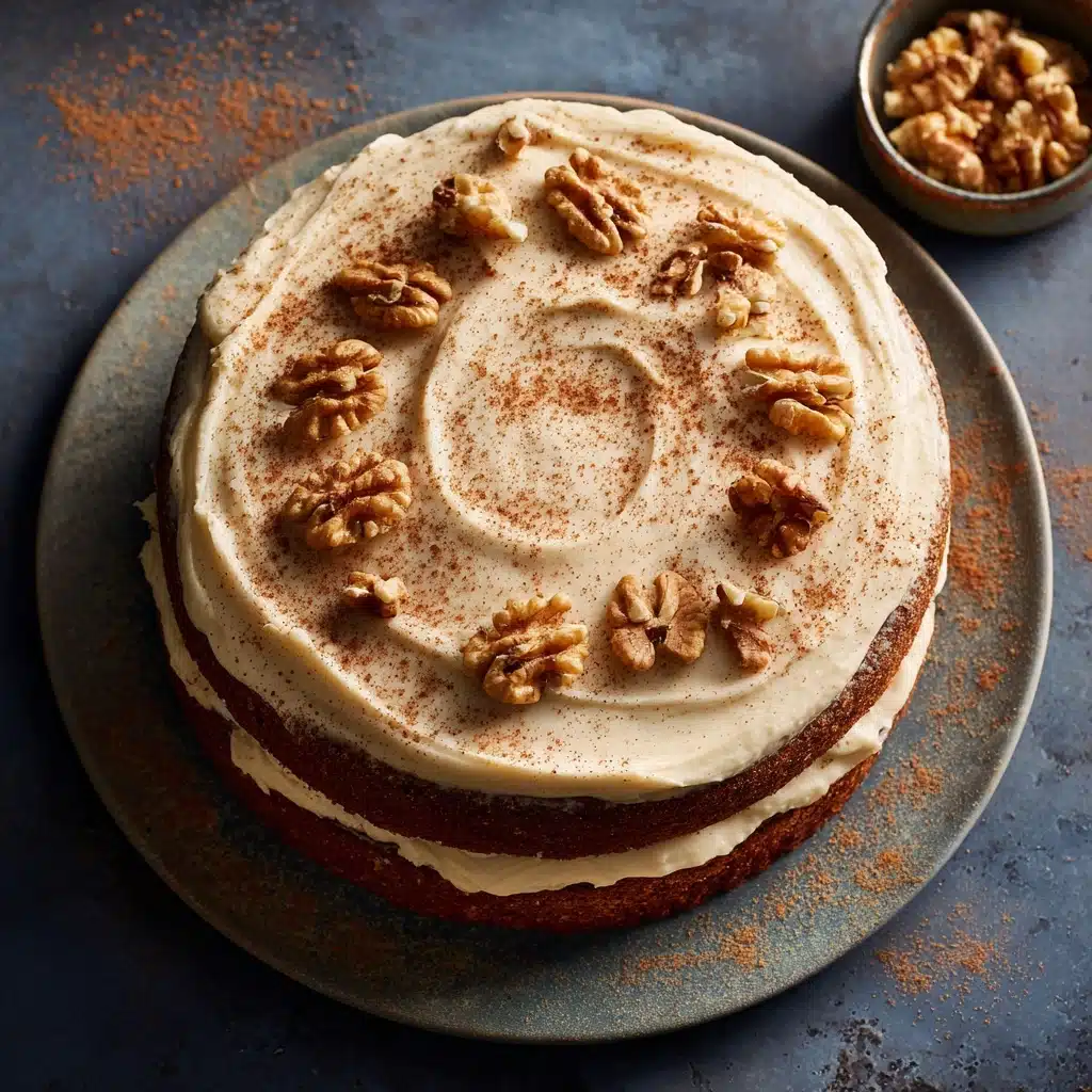 Carrot and Walnut Cake with Cream Cheese Frosting Recipe - Recipe Image